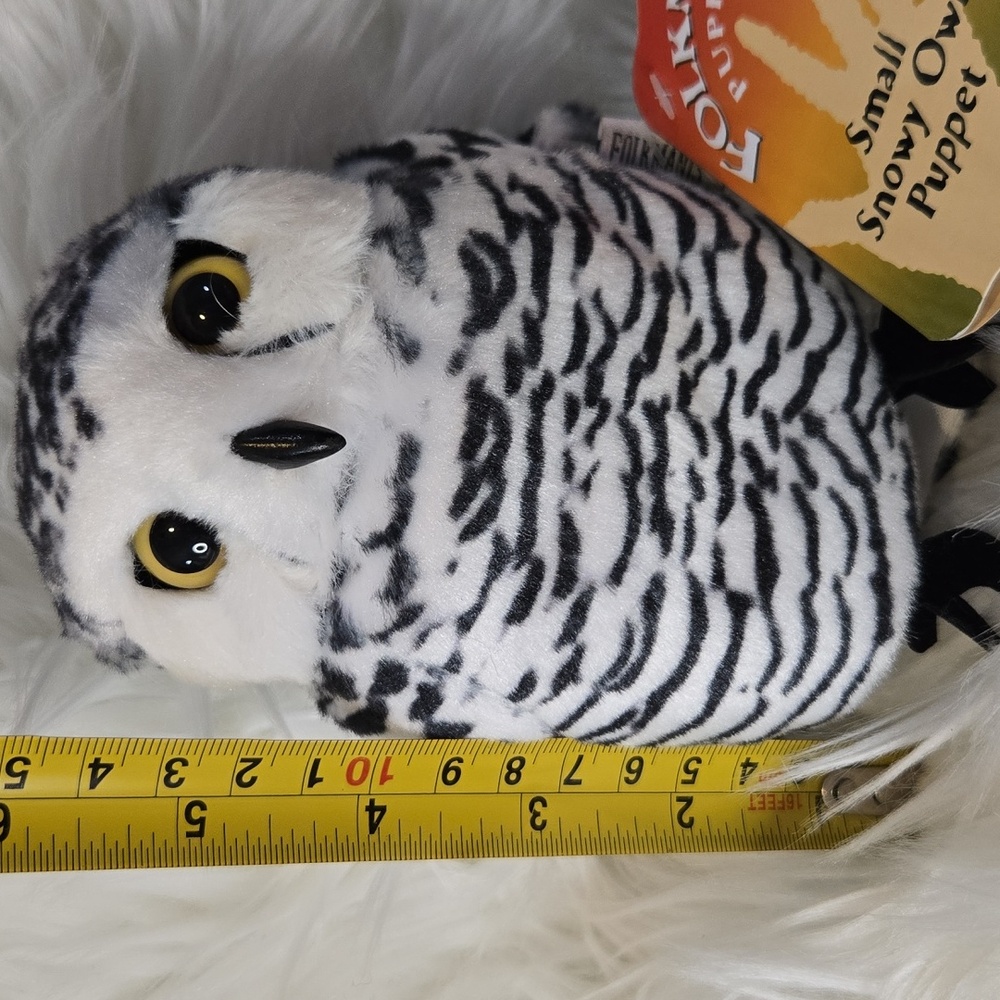 Folkmanis Small Snowy Owl Puppet K - Picture 13 of 13